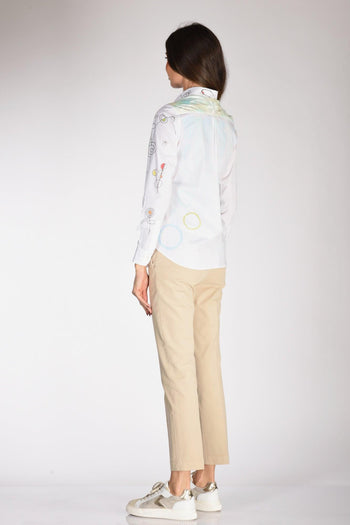 Camicia Dipinta Bianco/multicolor Donna - 5