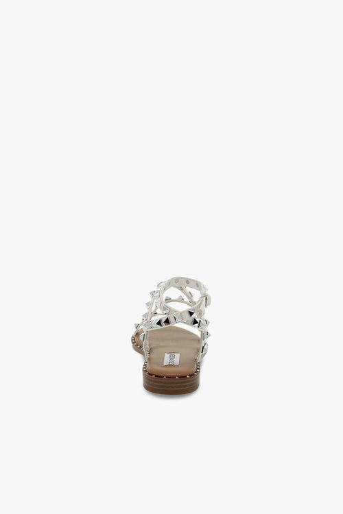 Sandalo basso TRAVEL WHITE in ecopelle bianco e argento - 2