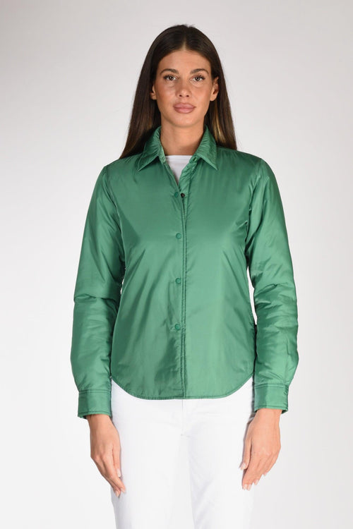 Camicia Imbottita Verde Donna - 2