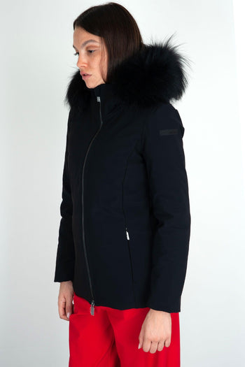 Piumino Winter Storm Fur Nero in Materiale - 3