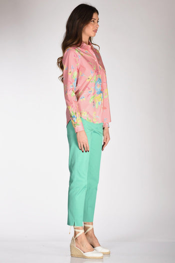 Camicia Colletto Rosa/multicolor Donna - 4