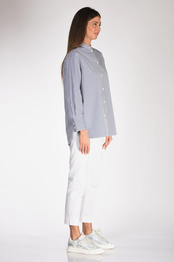 Camicia Aurora Blu/bianco Donna - 4