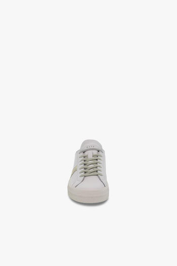 Sneakers HILL LOW VINTAGE CALF WHITE-LAVANDE in pelle e laminato bianco e platino - 4