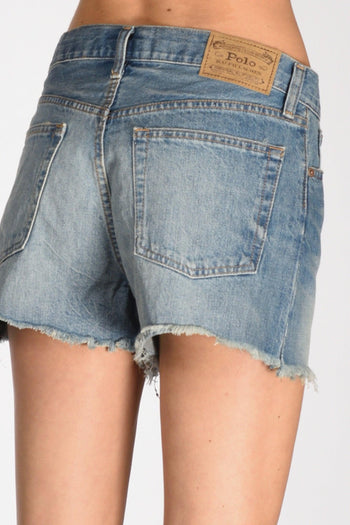 Shorts 5 Pocket Blu Jeans Donna - 6