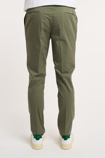 Pantalone Ventre Piatto 98% Cotone/2% Elastan Verde - 4