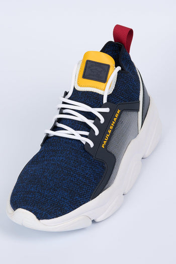 Sneaker Hybrid Blu/Giallo Uomo - 6