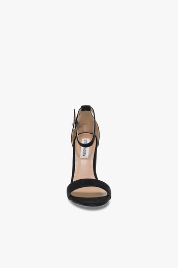 Sandalo con tacco CARRSON SUEDE BLACK in camoscio nero - 4