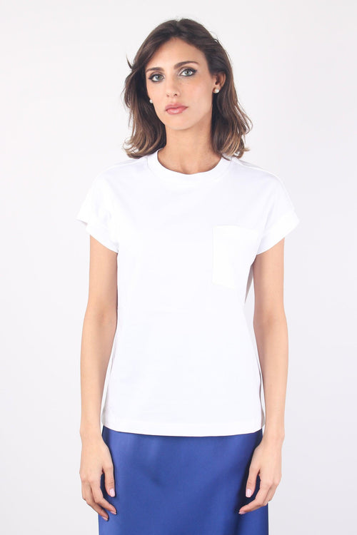 T-shirt Over Cotone Bianco