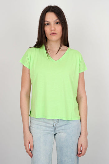 T-shirt Serra Cotone Verde Fluo - 3
