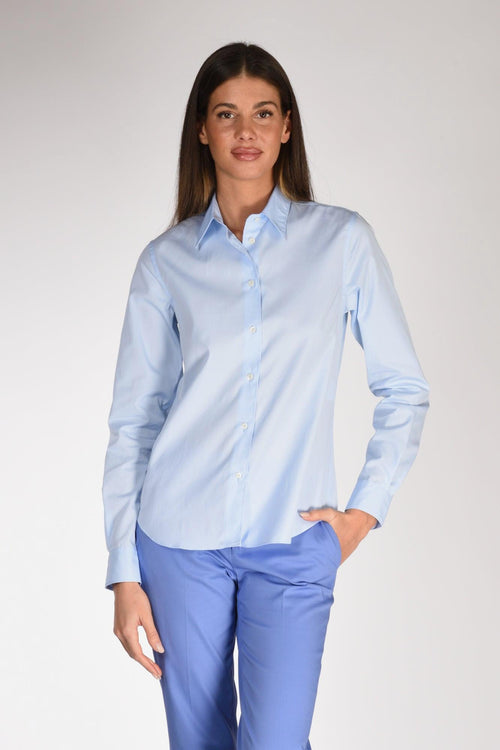 Camicia Colletto Azzurro Donna - 1