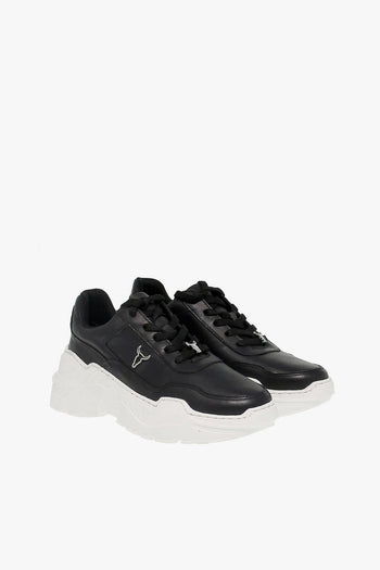 Sneakers CARTE BRAVE BLACK WHITE in pelle nero - 5