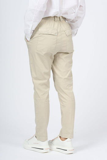 Pantalone Cotone Beige Donna - 4
