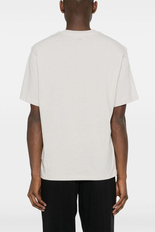 Bianco T-shirt Uomo Logo Goffrato - 2