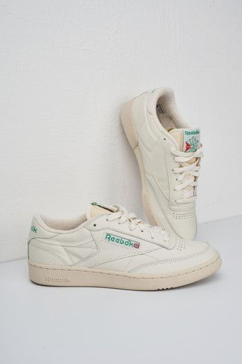 Sneakers Club C 85 Vintage Pelle Bianco - 5