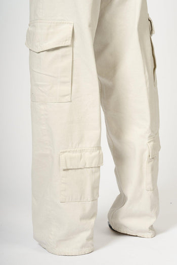 Jeans Cargo Bianco Donna - 7