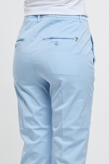 Pantalone Nima Zip 97% CO 3% EA Azzurro - 6