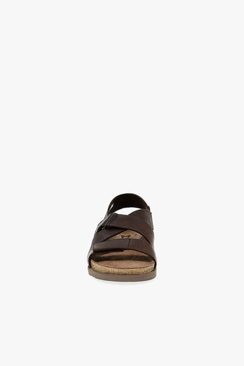 Sandalo NADEK SCRATCH in nabuk marrone scuro - 4