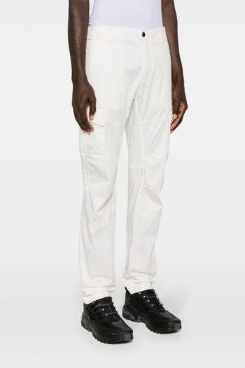 Pantalone Cotone Elastizzato Bianco elasticizzato - 4
