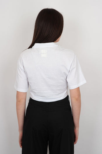 T-Shirt Kaisha Cotone Bianco - 4
