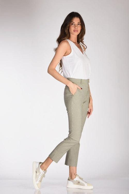 Slowear Pantalone Kimama Verde/bianco Donna - 2