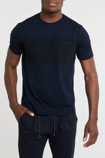 T-Shirt in superfine cotton stretch e light scuba - 5
