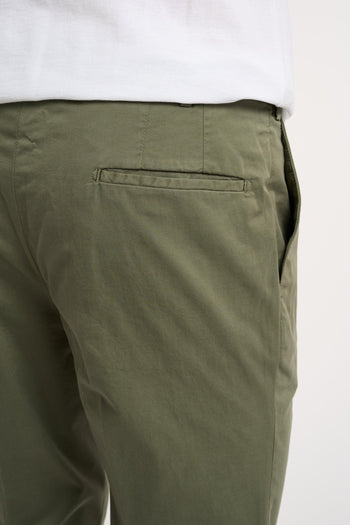 Pantalone Ventre Piatto 98% Cotone/2% Elastan Verde - 5
