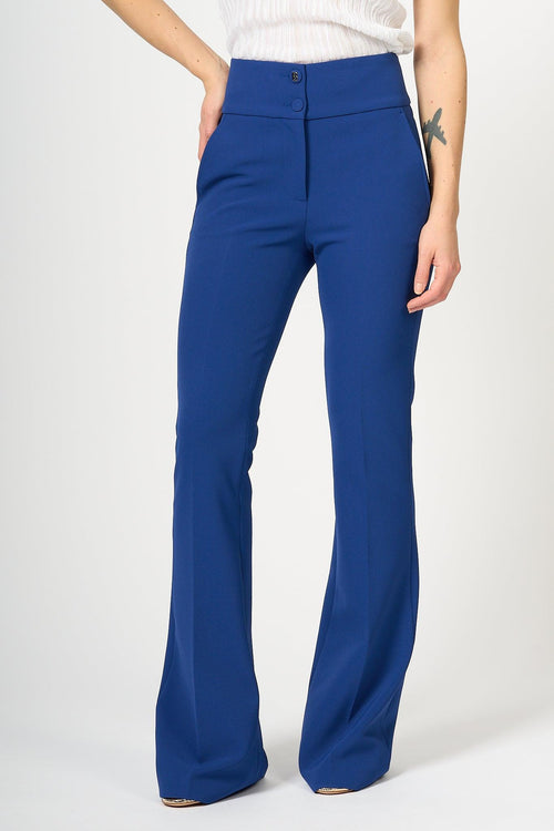 Pantalone Zampa Blu Donna - 1
