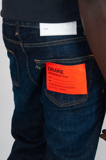 Jeans Drake Denim Blu Scuro - 5