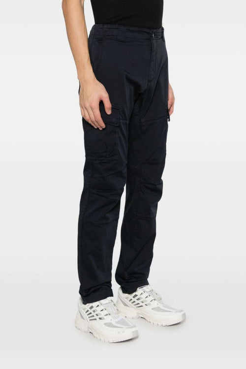 Pantalone Cotone/Elastan Blu elasticizzato