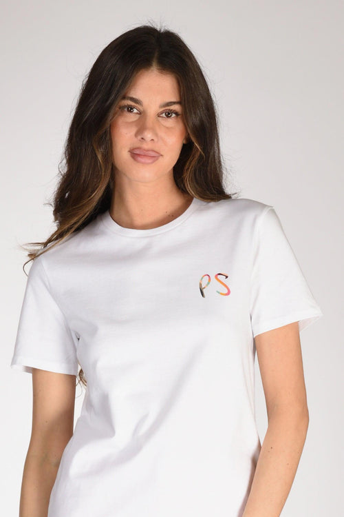 Tshirt Stampa Bianco/multicolor Donna