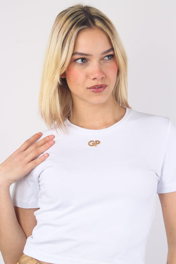 T-shirt Cropped Gp Bianco - 7