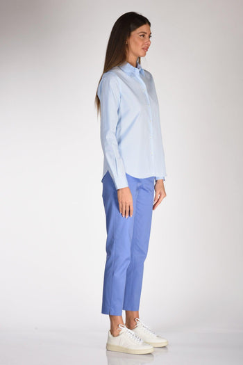 Camicia Colletto Azzurro Donna - 4