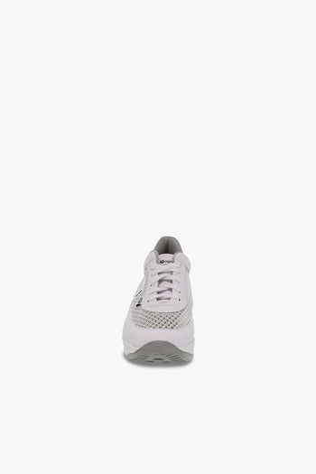 Sneakers AGILE AUDREY in rete e pelle bianco e argento - 4