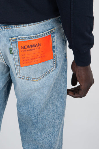 Jeans Newman Denim Blu Chiaro - 4