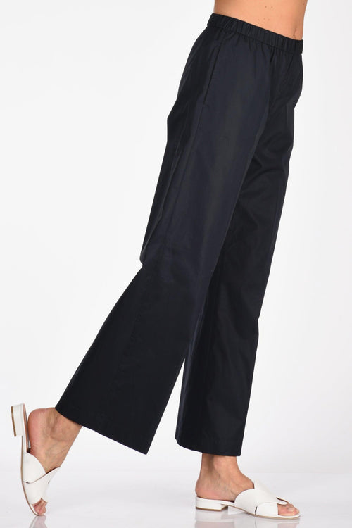 Pantalone Elastico Blu Navy Donna