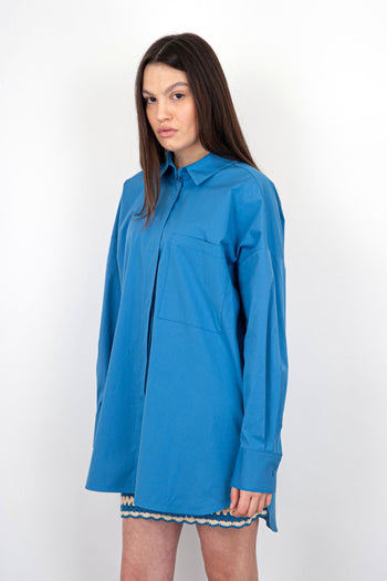 Camicia Lara Cotone Azzurro - 3