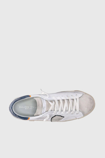 Sneaker PRSX Veau Vintage Pelle Bianco/Blu - 5