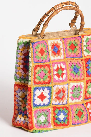 Borsa Crochet Multicolor Donna - 4