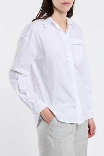 Camicia Popeline di Cotone Bianco - 3