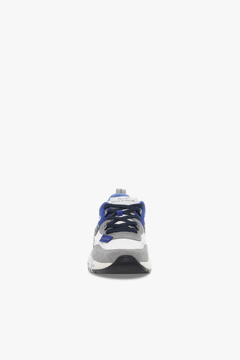 Sneakers CLUB01 1B53 in pelle e nylon bianco e blu - 4