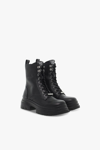 Polacco HANGOUT BLK ACTION LEATHER in pelle nero - 5