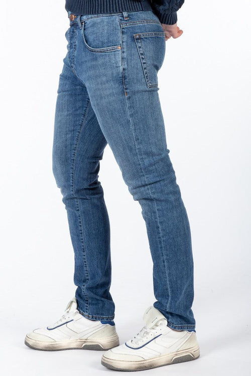 Pantalone Jeans Slim Denim Medio Uomo - 1