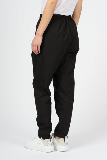 Pantalone Cotone Nero Donna - 4