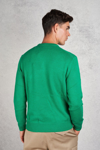 Saint Barth Crewneck Sweater Verde Uomo - 4