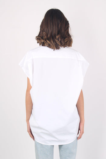 Camicia Over Cotone Bianco - 3