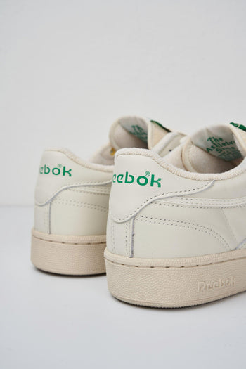 Sneakers Club C 85 Vintage Pelle Bianco - 3