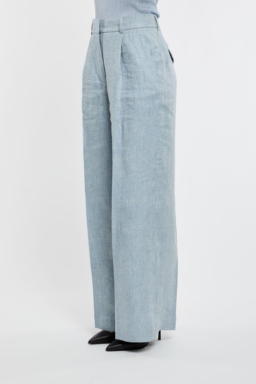 Pantalone 100% LI Azzurro - 2