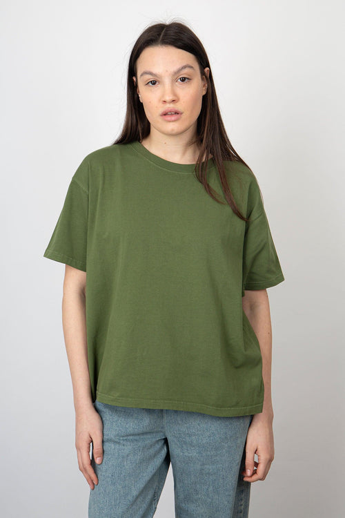 T-Shirt Fizvalley Cotone Verde Militare - 1