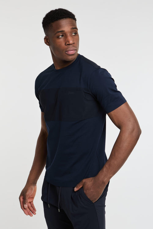 T-Shirt in superfine cotton stretch e light scuba - 2
