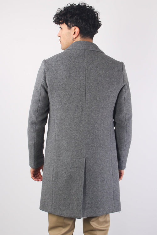 Cappotto Monopetto Lungo Medium Grey - 2